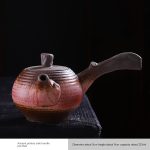 Ancient Pottery Side Handle Pot-Fire Red