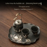 Lotus Tray Dry Pour Groups [Lotus Song Loop-Handled Teapot]