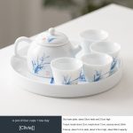 One Pot Four Cups + Tea Tray [Clivia]